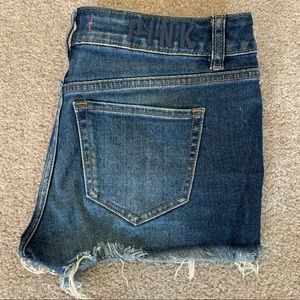PINK jean short shorts